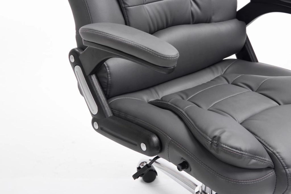 Sedia da ufficio Thor in similpelle grigio