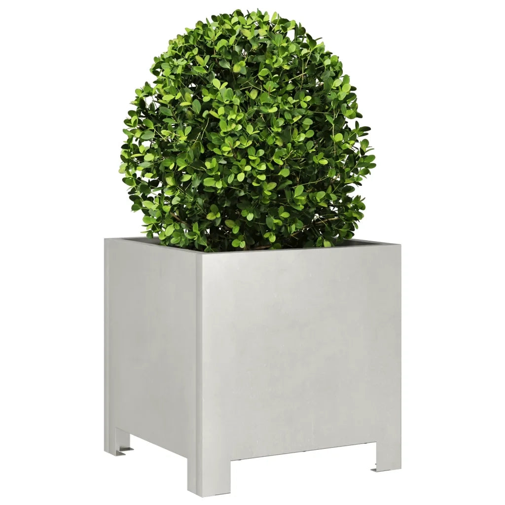 Fioriera da Giardino-Vaso da Esterno 30x30x30 cm in Acciaio Inossidabile