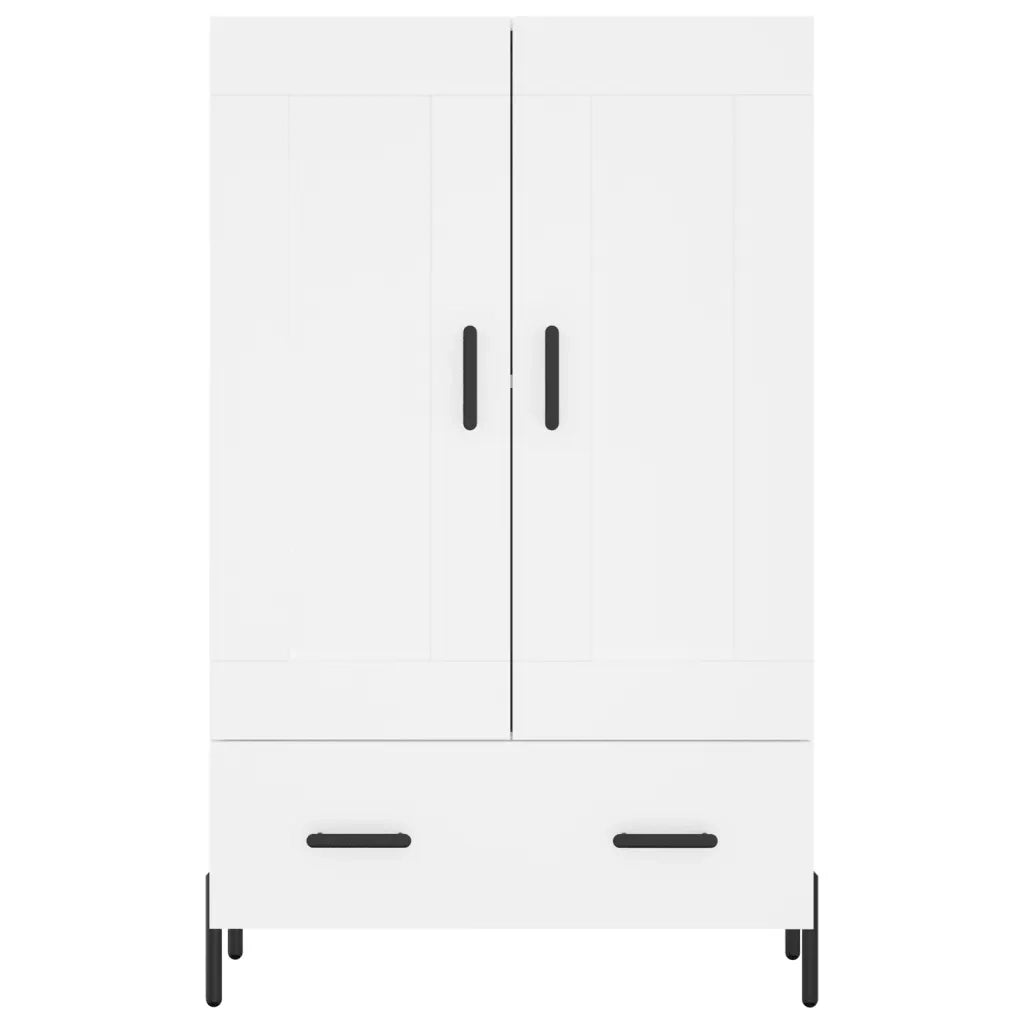 Credenza Bianca 69,5x31x115 cm in Legno Multistrato 830332