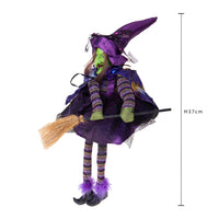 Set 2 Streghe con Scopa H 37 cm