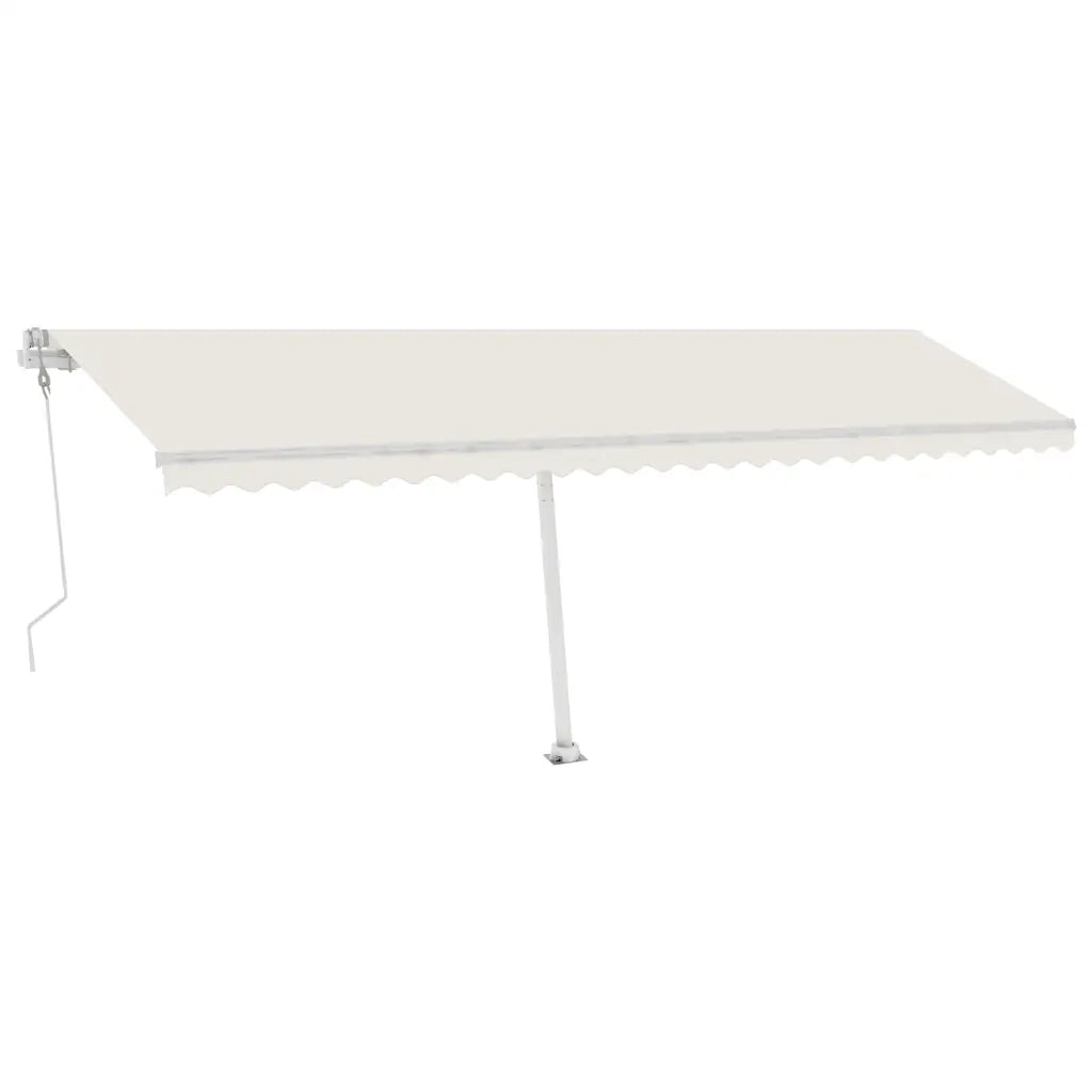 Set Pali per Tenda da Sole Bianco 600x245 cm Ferro 315092
