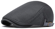 Cappello avanti, berretto, mesh estivo vuoto, unisex, protettivo dal sole e respirabile, regolabile, colore grigio scuro