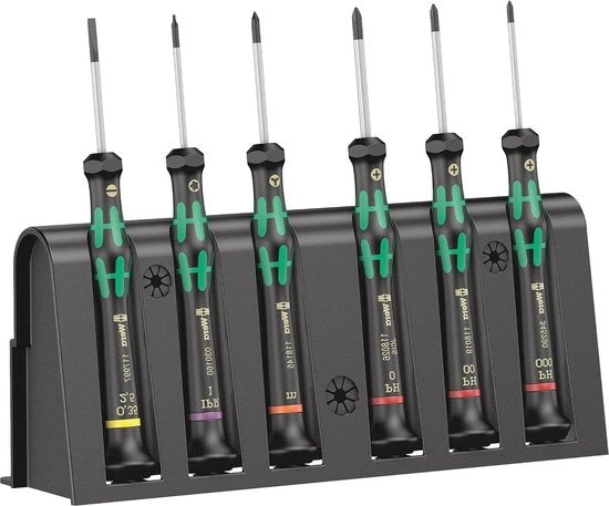 Set di cambiamento di vite elettronico + rullo 6 pezzi - 05030181001 2050/6 - set utile per lavori di precisione