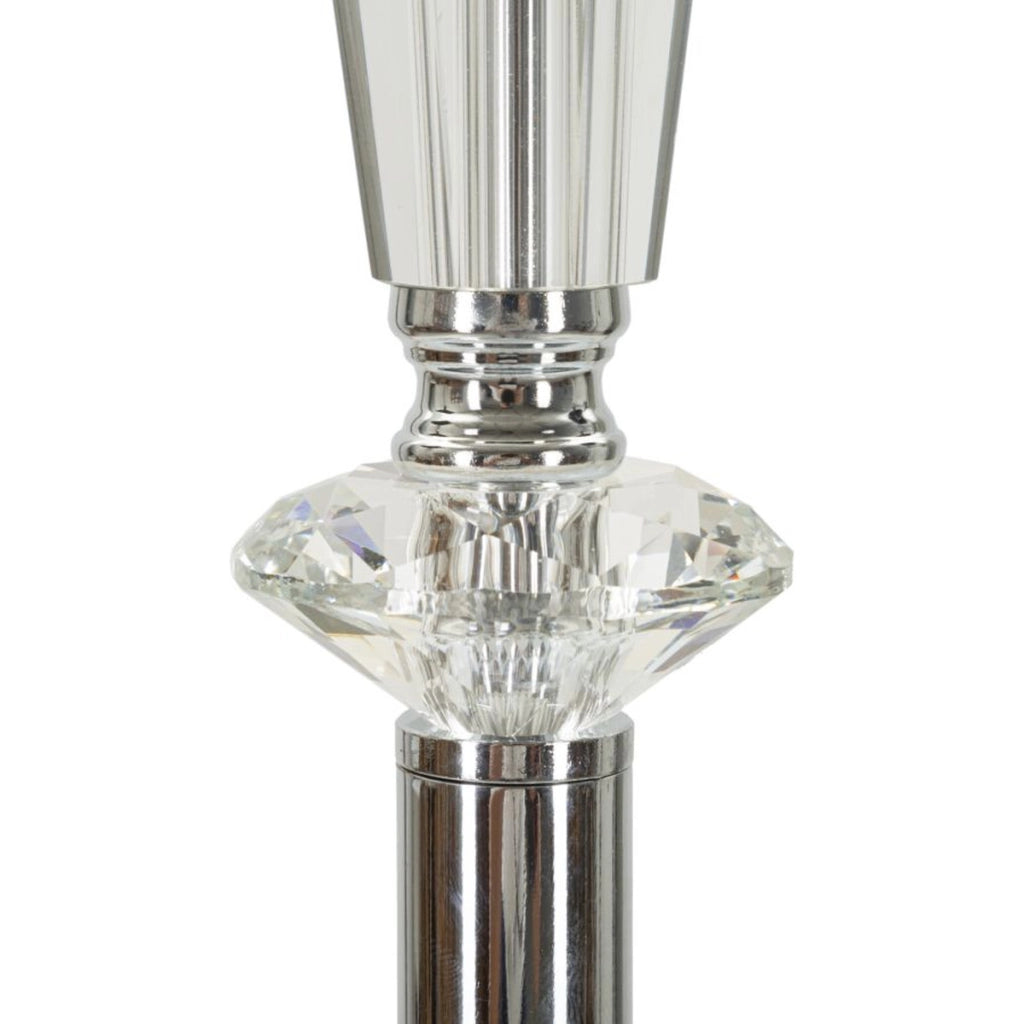 Lampada da Terra VKH213, Argento, Metallo, 40x40x164 cm