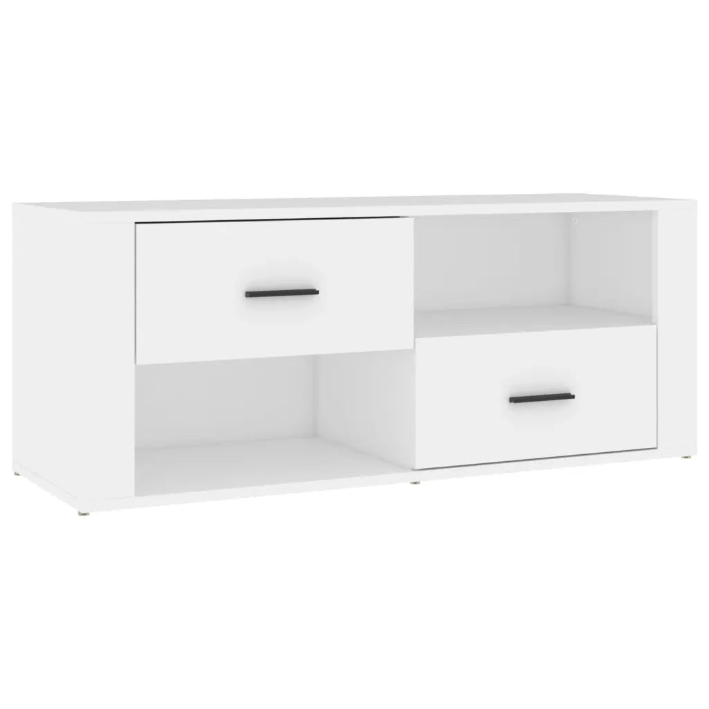Mobile Porta TV Bianco 100x35x40 cm in Legno Multistrato 823099