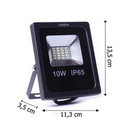 Trade Shop - Faro Professionale A Led 5730 Per Esterno Ip65 Wisdom 10w 2 Effettivi - -bianco Caldo      -