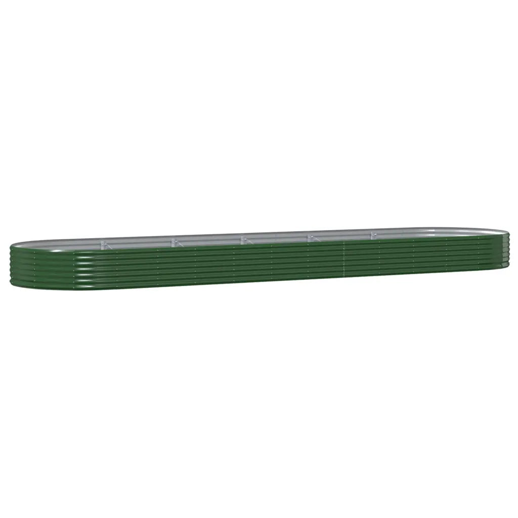 Letto Giardino Acciaio Zincato 523x140x36 cm Verde 319043