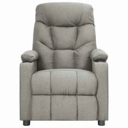 Divano Sedia-Poltrona Reclinabile in Tessuto Grigio Chiaro 761572
