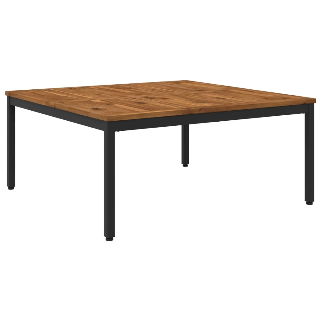 Tavolino da salotto Naturale e Nero 100 x 100,5 x 45 cm 901289