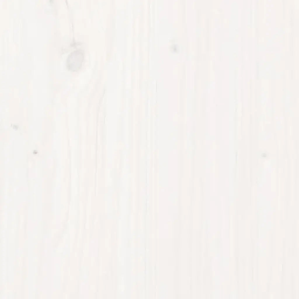 Testiera per Letto Bianca 125,5x4x100 cm Legno Massello di Pino 817931