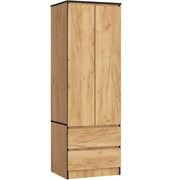 Armadio AKORD S60 Quercia Craft 60 cm 2 ante 2 cassetti 60x51x180 cm