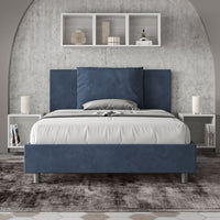 Letto Matrimoniale Extra Large 200x210 cm Senza Rete Antea Blu