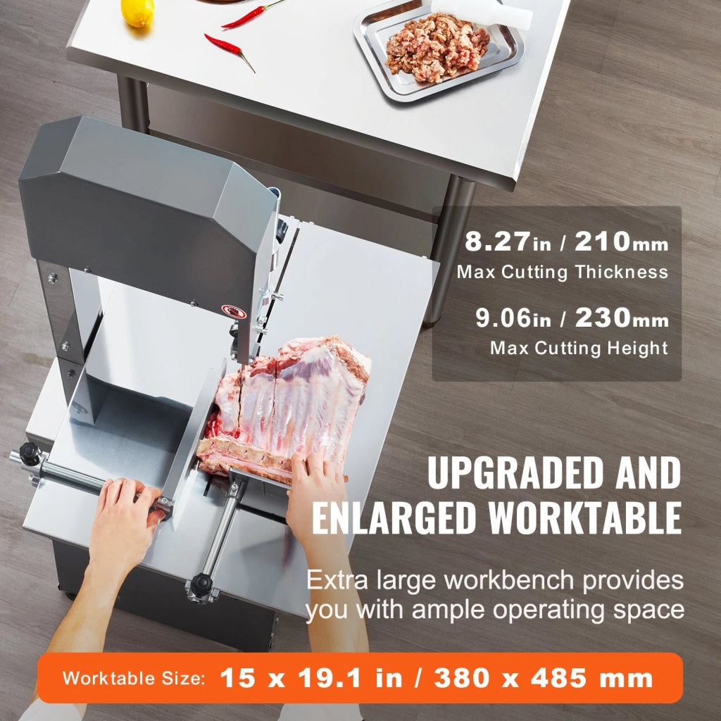 Segaossa a nastro per carne macchina tagliare ossa commerciale da 850 W