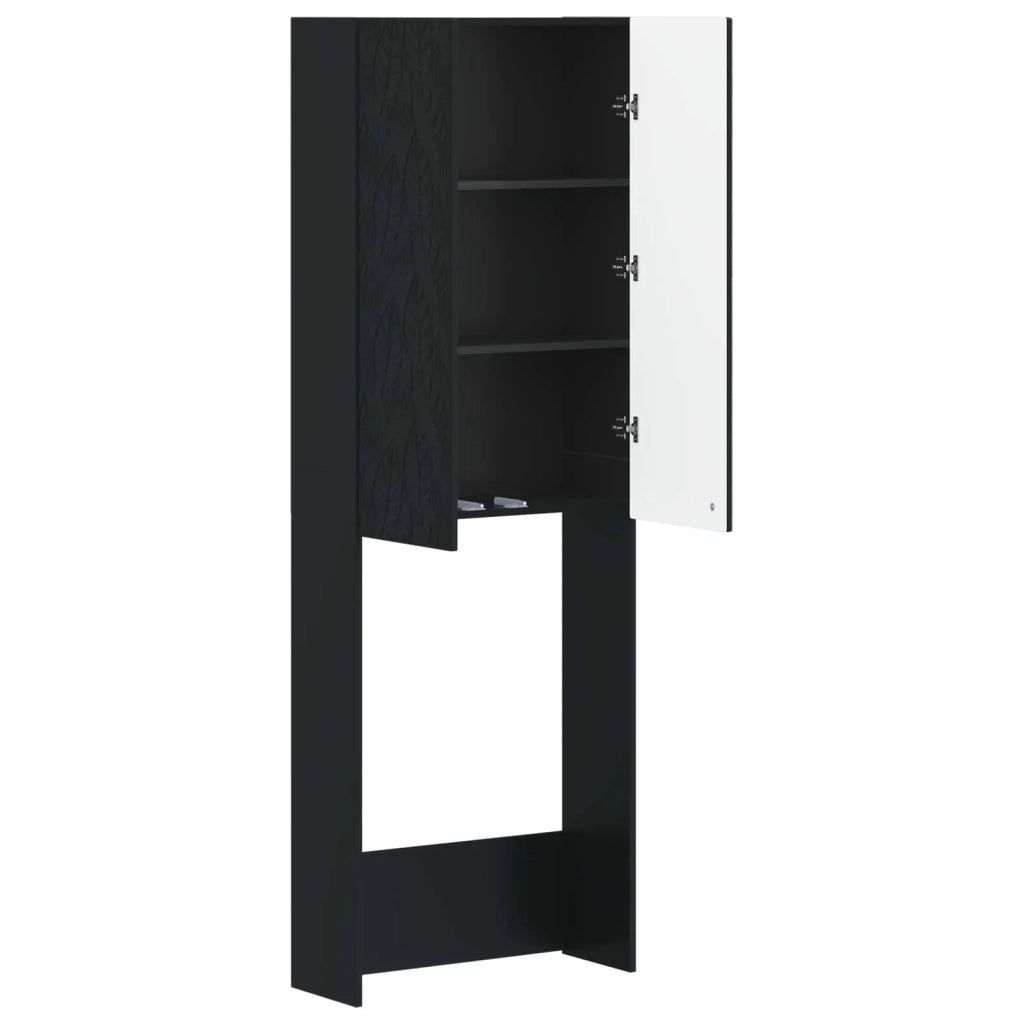 Mobile Bagno DELFT Nero 66 x 25,5 x 190 cm Legno ingegnerizzato 897136
