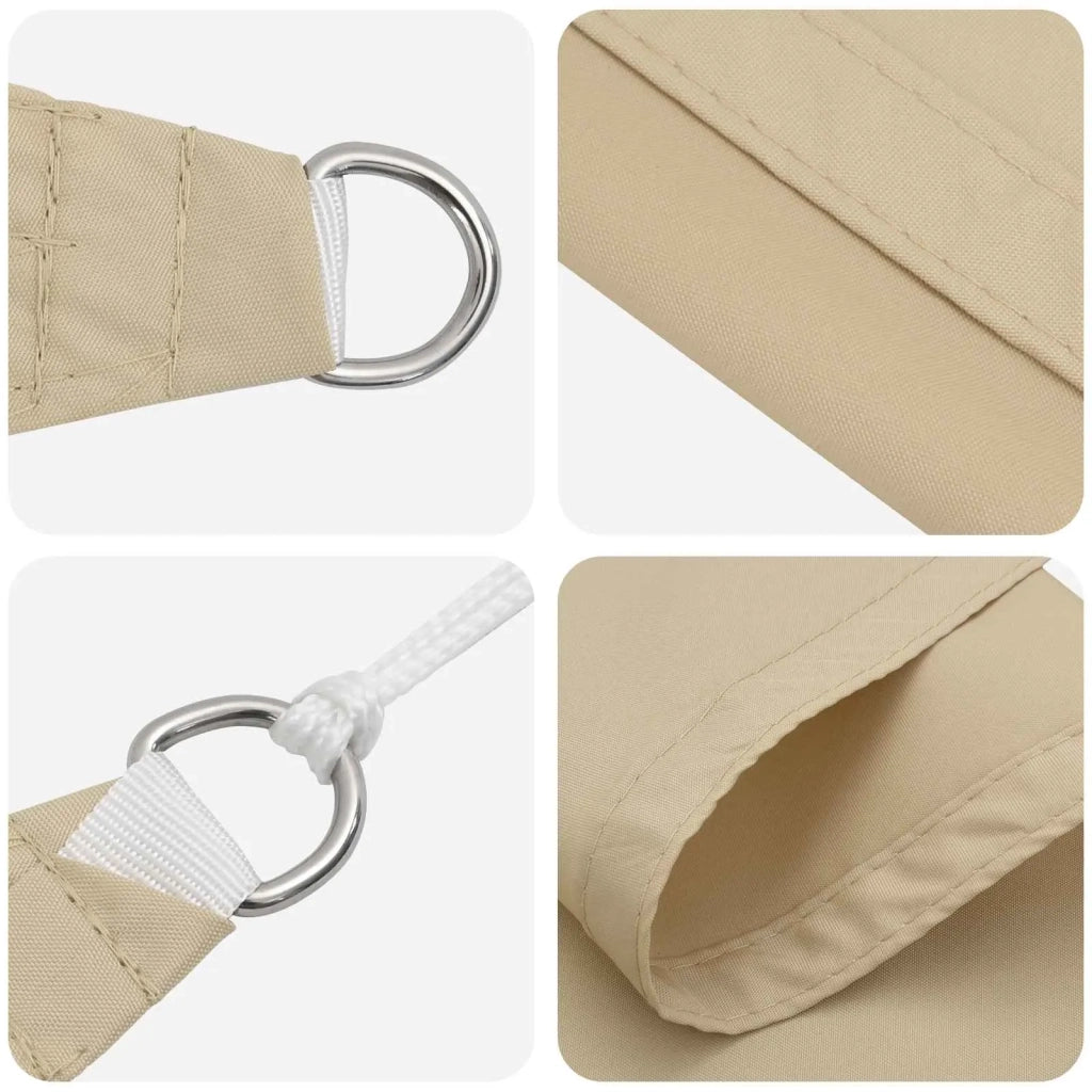 Vela Parasole | Telo Ombra | Vela da ombra solare 6 x 2 m Oxford rivestito in PU