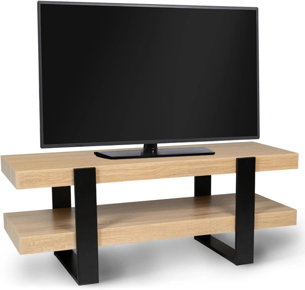 Porta TV doppio PHOENIX legno nero