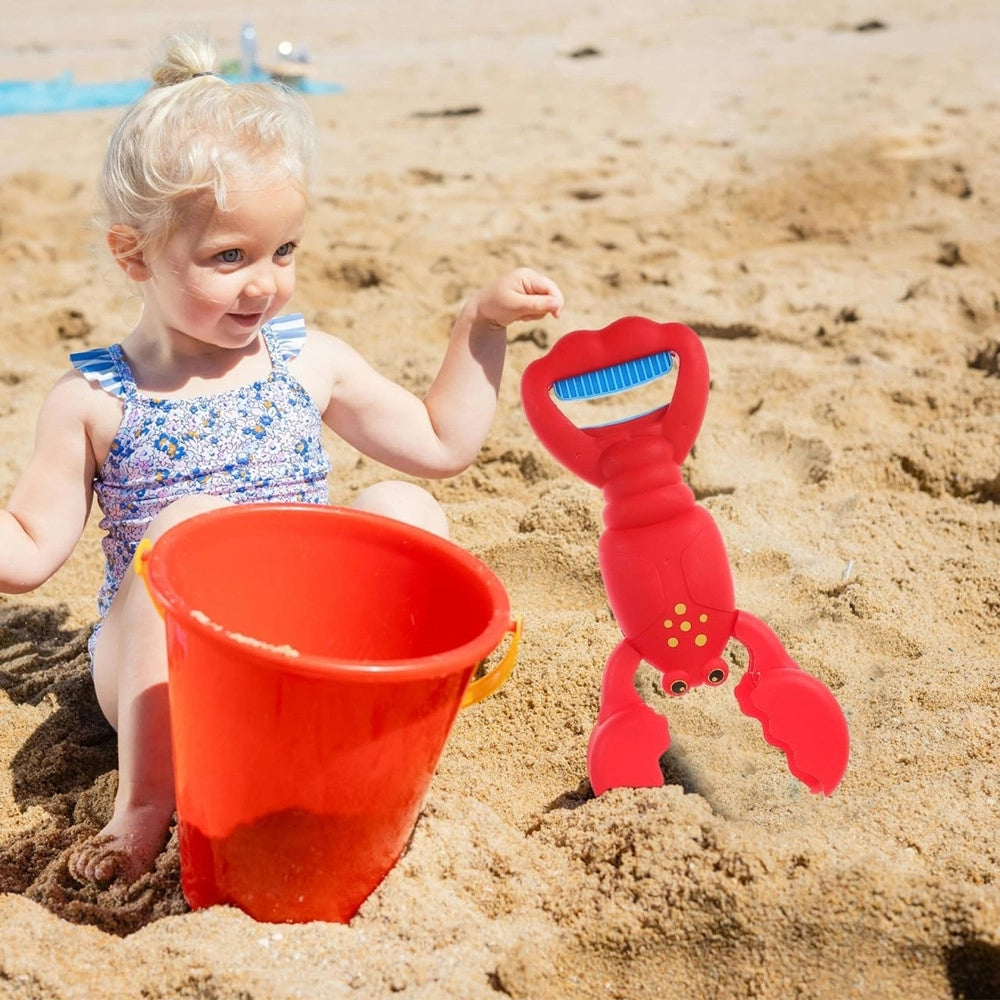 Trade Shop - Pinza Giocattolo Paletta Spiaggia Per Bambini Per Sabbia Neve A Forma Di Aragosta 620922a -