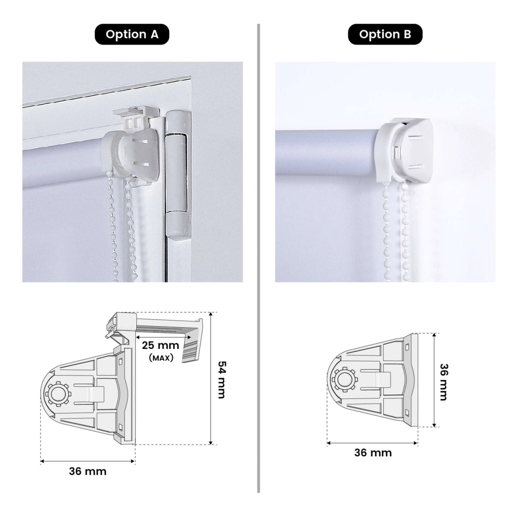 Tenda a Rullo  filtrante installazione senza foratura EasyFix Bianco 45x180 cm