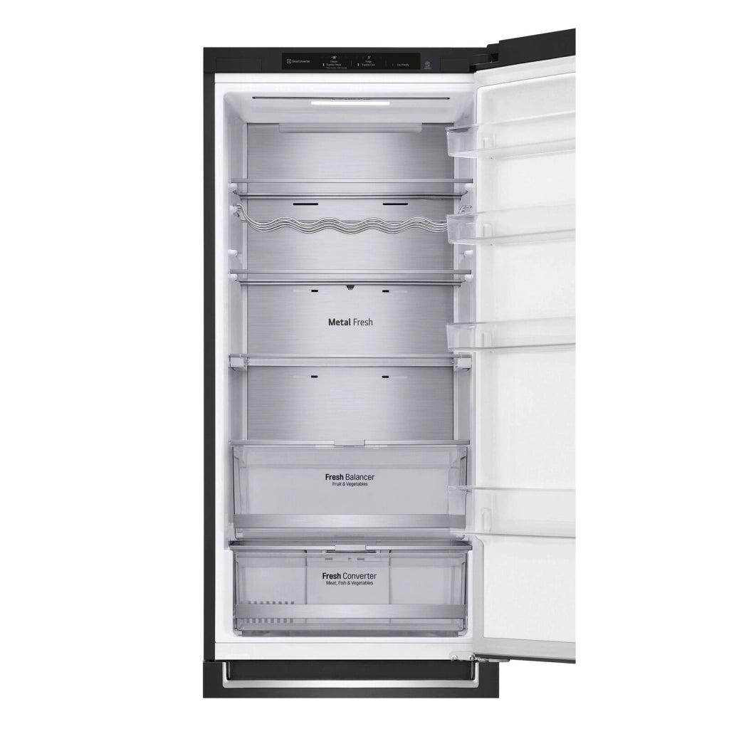 LG GBB72MCVGN Frigorifero combinato, Classe D, 384L, Wine Rack, No frost, Nero