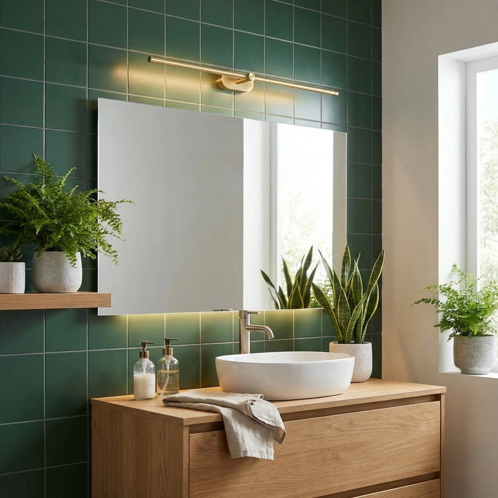 Applique Da Bagno Led APP1894-1W 80 Cm Brush Gold