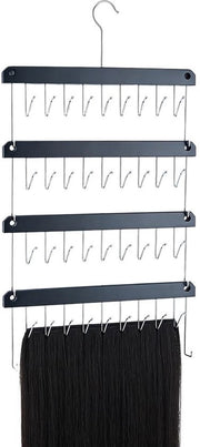 Organizzatore per Capelli - 4 Pezzi - Design Stacking - Manico Rotativo - Supporto per Parrucca - 13,5 x 33 x 1,25 cm - Supporto per Capelli