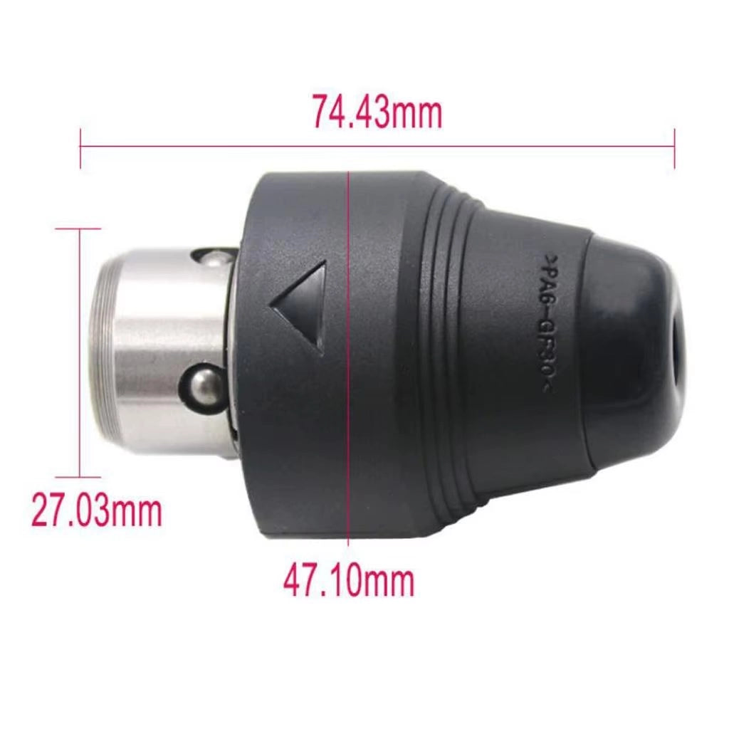 Mandrino Autoserrante SDS-Plus QuickHold Pro 74 – Compatibile con Martelli Bosch GBH 2-26 DFR/4-32 DFR | 30 mm