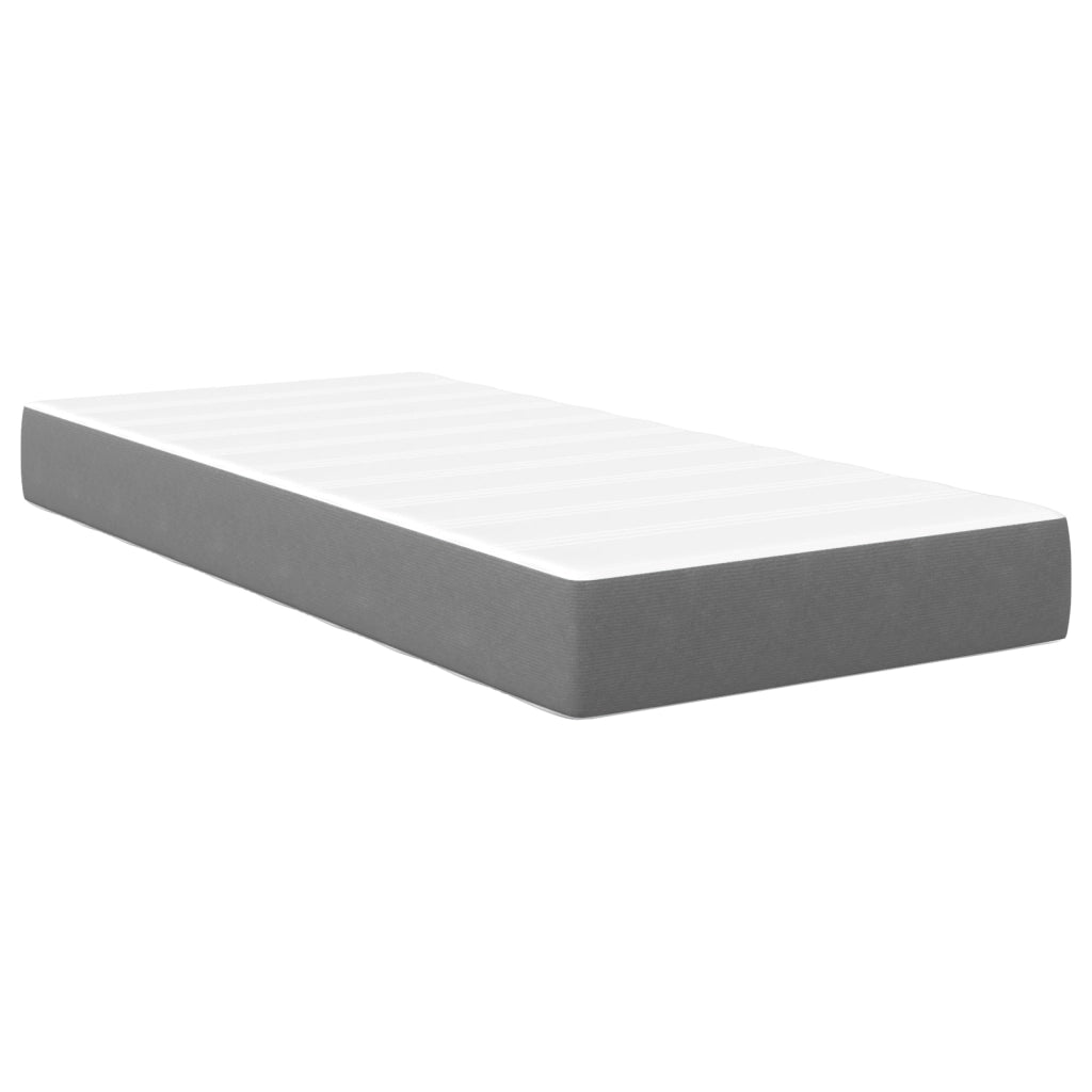 Materasso a molle insacchettate vitaXL Grigio chiaro Medio 80x200x20 cm Tessuto