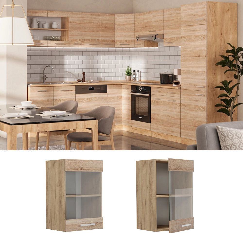 Vicco Mobile da cucina in vetro Sonoma 40 cm