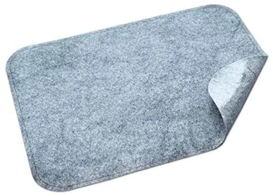 Mat di protezione per porte - tappetino per porte SUPER SOTTILE 2 mm, tappetino autoadesivo, tappetino per scarpe, spazzolino per porte, tappetino per porte, tappetino per scarpe, tappetino antiscivolo - lavabile - grigio 60x98 cm