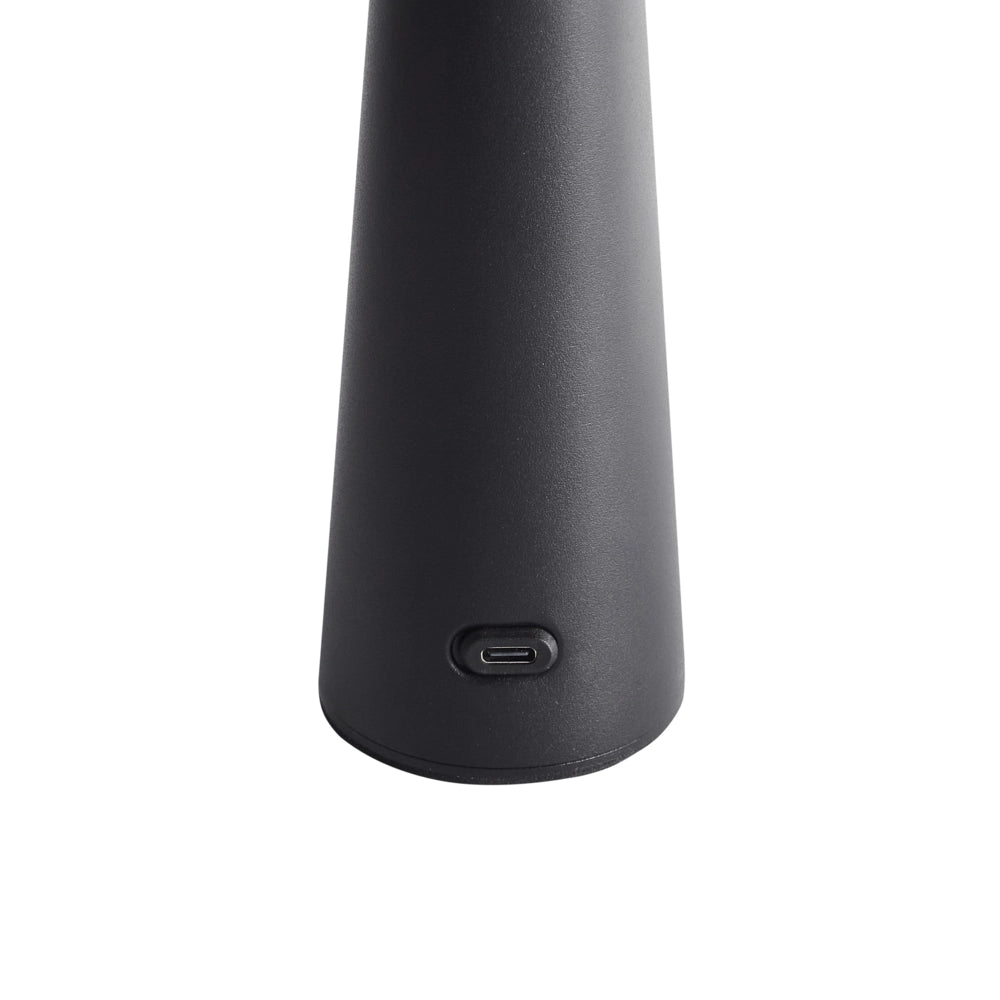 Lampada da tavolo in ferro con luce LED wireless fungo nero stile moderno