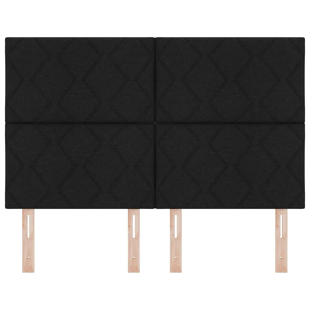 Testiera con testiera Nero 144 cm Pelle Sintetica 3337914