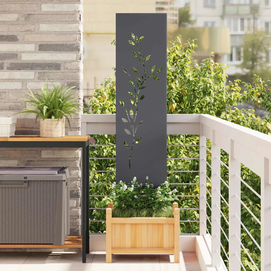 Schermo per privacy in giardino Floreale Antracite 32 x 140 cm CFW7693251
