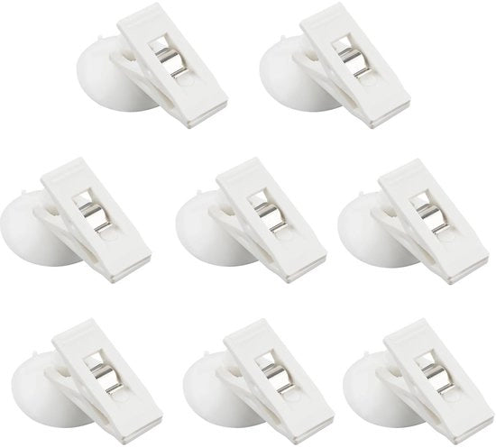 Viti di fissaggio per doccia 8 pezzi - Clips per doccia - Protezione da schizzi - Eterogeneo - PVC/ABS - Lunghezza 5 cm, diametro 3,1 cm - Clip di fissaggio per doccia