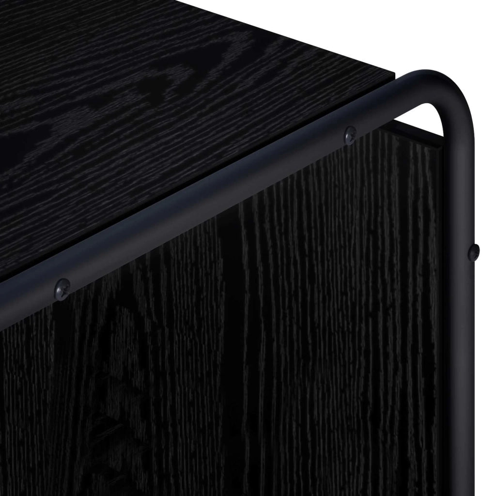 Credenza Rovere Nero 80 x 37,5 x 64,5 cm Legno ingegnerizzato 8007930