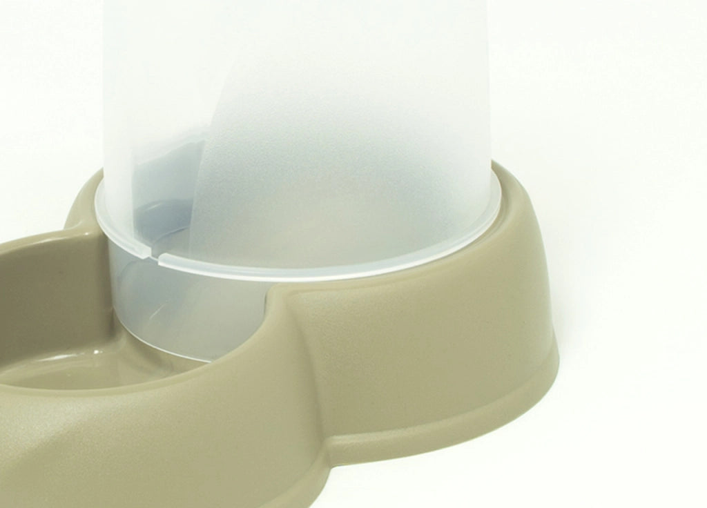 Dispenser Cibo/Acqua 1,6L Per Animali Modello 700084 Colore Beige