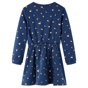 Abito da Bambina a Maniche Lunghe Blu Marino 116 CFW9660923