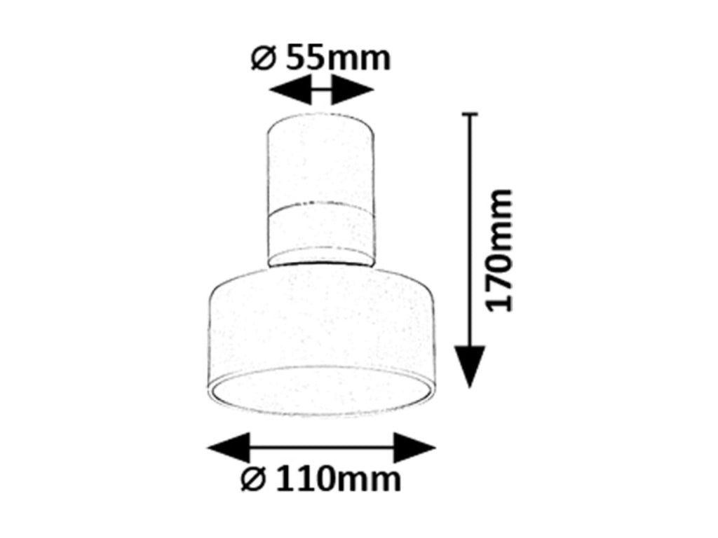 Spot soffitto orientabile bianco Ø11 LED 10W Ovidia Rabalux