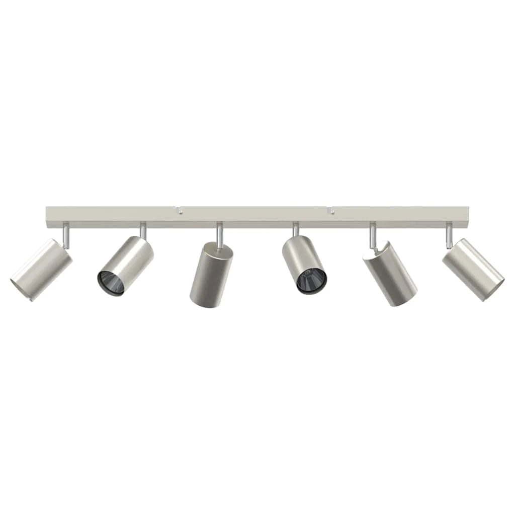 Faretto da soffitto moderno cilindrico direzionale 73 x 5,5 x 16,5 cm metallo nichelato 02_0058311