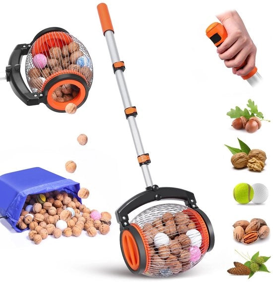 Raccolta Noti Manuale - Strumento di Raccolta Noti Multifunzionale - Materiale in Alluminio Leggero - Consumo Energetico Ridotto - Adatto per Giardini/Foreste