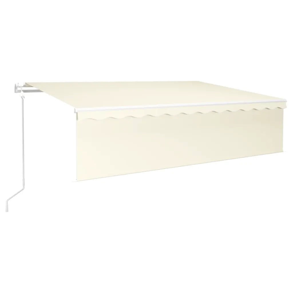 Tenda Automatica con Parasole LED e Sensore Vento 6x3 m Crema 3069372