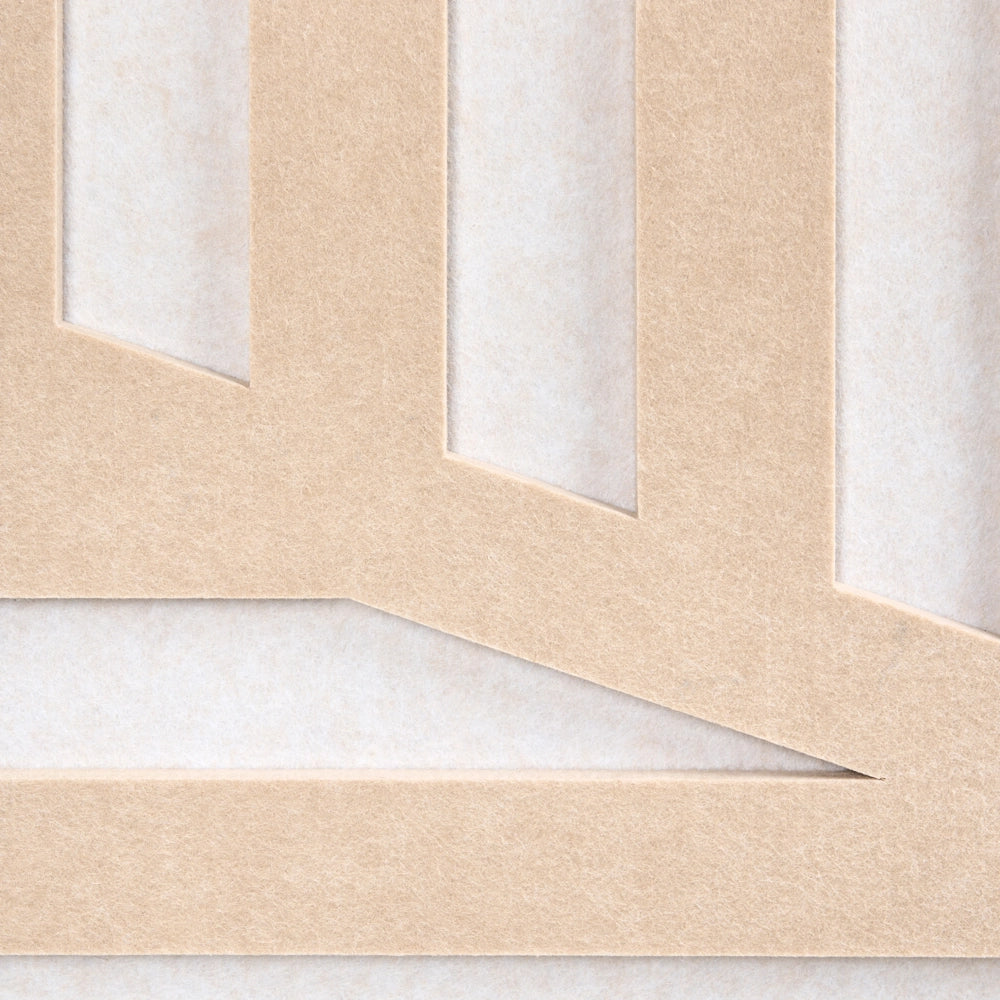Divisorio pieghevole per ufficio con 3 pannelli per la privacy beige e bianco sporco Riduzione del rumore