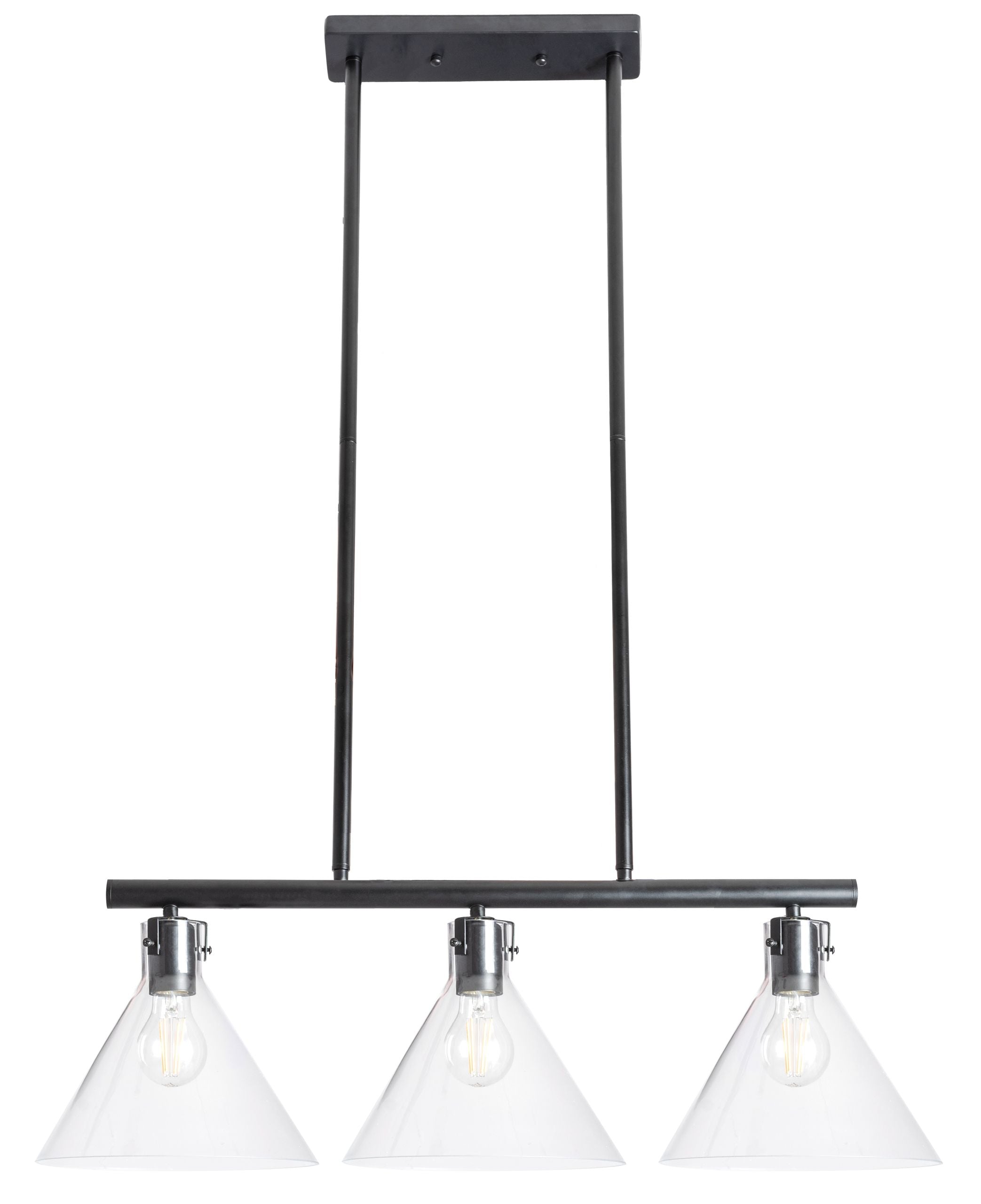 Lampada Da Soffitto Di Vetro Metallico APP318-3CP