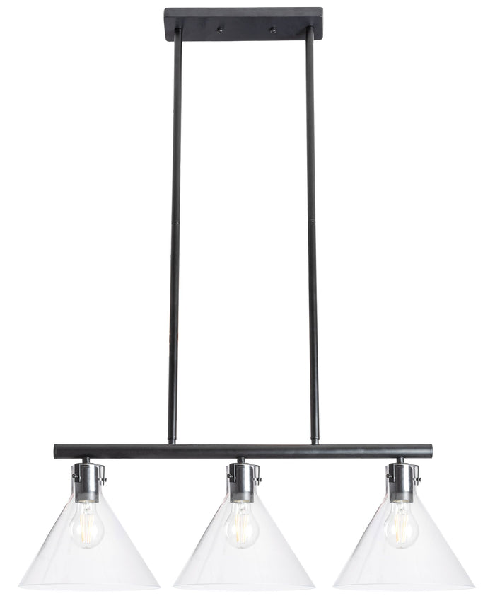 Lampada Da Soffitto Di Vetro Metallico APP318-3CP