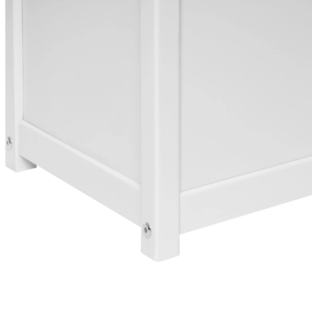 Panca contenitore per camera bambini in compensato di pino bianco e marrone chiaro, stile scandinavo per bambini