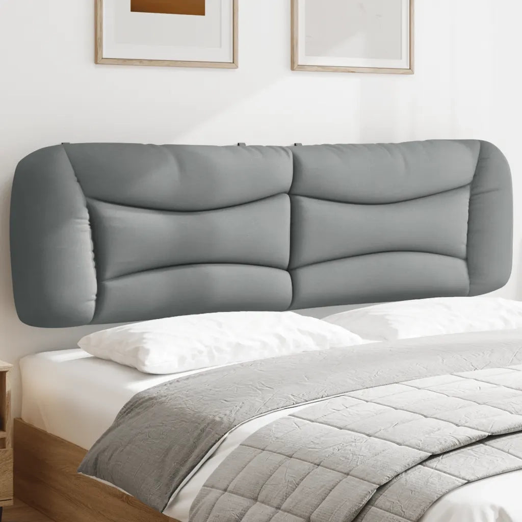 Cuscino Testiera Hvar Grigio Chiaro 180 cm in Tessuto CFW8263376