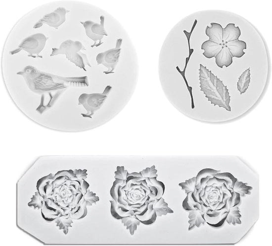 Fondant a Silicone per la Decorazione di Torta, Decora Cupcake al Cioccolato, Materiale Polimero.