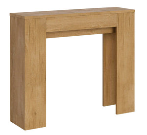 Consolle Allungabile 90x25/181 cm Pannelli in Nobilitato Slick Quercia Natura