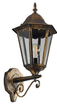 Applique da Esterno Attacco E27 in Alluminio Ruggine