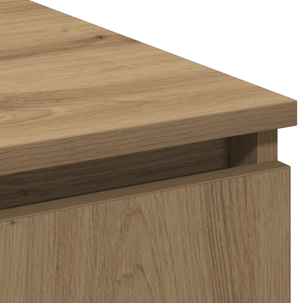 Mobile TV con LED Rovere Artigianale 180x38x49 cm Legno ingegnerizzato