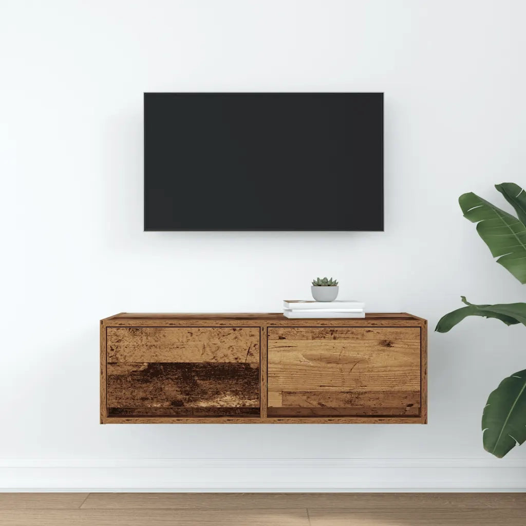 Mobile Porta TV Legno Antico 80x31x25,5 cm Legno Multistrato 861522